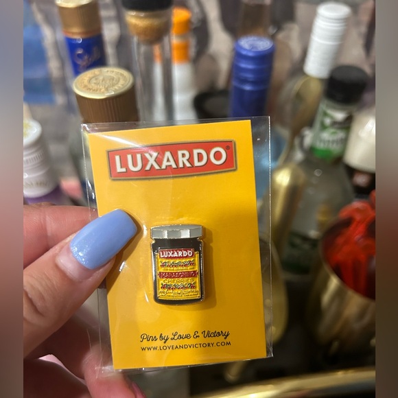 Luxardo Maraschino cherry enamel pin - Picture 2 of 2